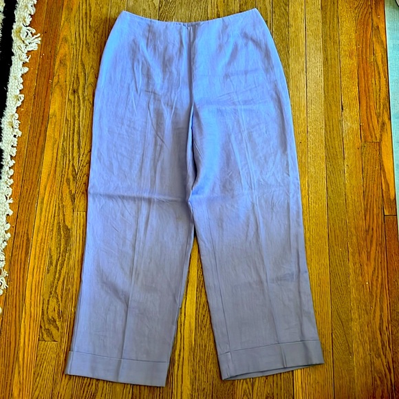 Lavender Linen Pants - Picture 1 of 4